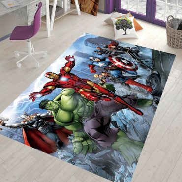 Marvel Avengers Rug for kids Room Decor, Superhero Carpet, Specially curated Diverse Styles and Sizes 27