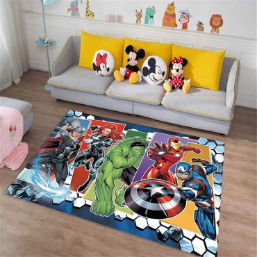Marvel Avengers Rug for kids Room Decor, Superhero Carpet, Specially curated Diverse Styles and Sizes 30
