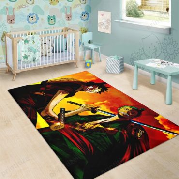 Anime Carpet, Roronoa Zoro Rug, One Piece Characters Rug, A particularly unique collection with diverse sizes 01