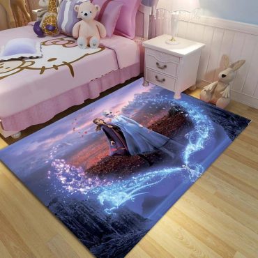 Anna Disney Princess Rug, Disney-themed princess room carpets, Diverse designs and sizes 01