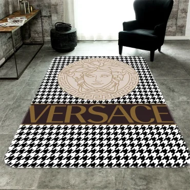 Brown Versace living room carpet and rug  Area Rug Decor room Carpet rugs carpet home rugs decor 3x5 4x6 5x8 5.2x 9 ft Non-Slip Carpet for Bedroom