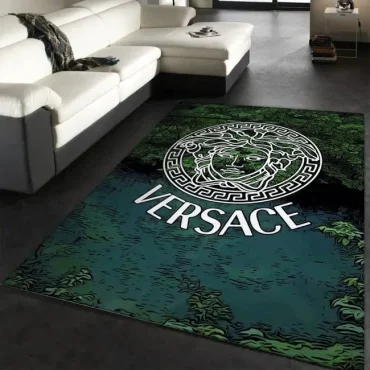 Cadmium green Versace living room carpet and rug  Area Rug Decor room Carpet rugs carpet home rugs decor 3x5 4x6 5x8 5.2x 9 ft Non-Slip Carpet for Bedroom