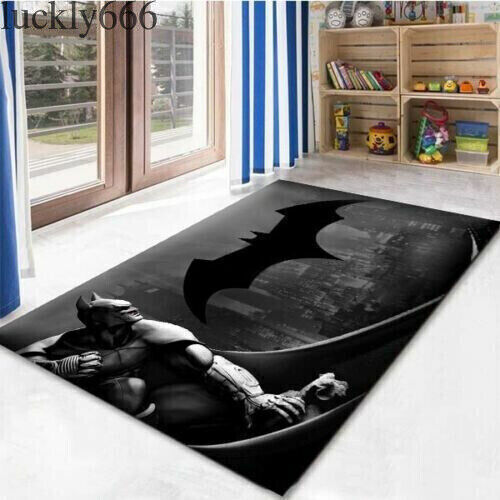 Collection of Batman Logo Rugs, Batman Movie-themed Rugs, Batman Rug, Diverse Designs and Sizes 05