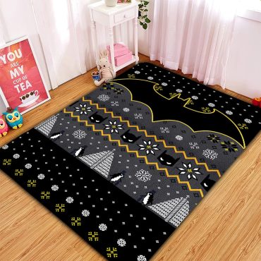 Collection of Batman Logo Rugs, Batman Movie-themed Rugs, Batman Rug, Diverse Designs and Sizes 09