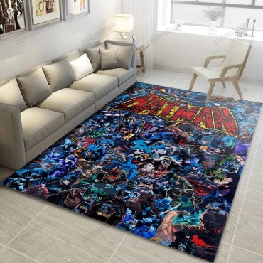 Collection of Batman Logo Rugs, Batman Movie-themed Rugs, Batman Rug, Diverse Designs and Sizes 12
