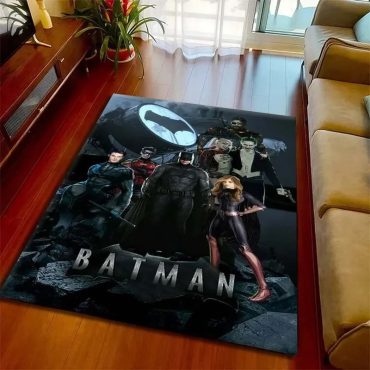 Collection of super hero Batman Rugs, Batman Movie-themed Rugs, Diverse Designs and Sizes 21