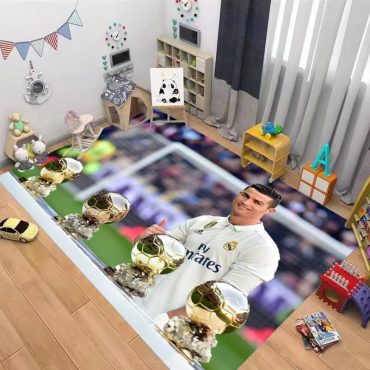 Cristiano Ronaldo Themes Rug, CR 7 Rug, Football-Themed Home Decor Carpets, Diverse Designs and Sizes 08