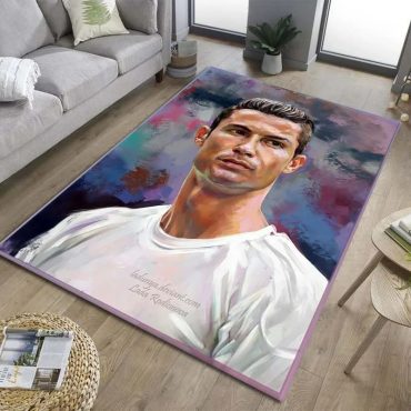 Cristiano Ronaldo Themes Rug, Football Player Rugs, Football-Themed Home Decor Carpets, Diverse Designs and Sizes 03