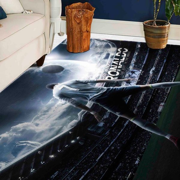 Cristiano Ronaldo Themes Rug, Football Player Rugs, Football-Themed Home Decor Carpets, Diverse Designs and Sizes 04