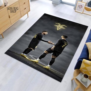 Cristiano Ronaldo Themes Rug, Football Player Rugs, Football-Themed Home Decor Carpets, Diverse Designs and Sizes 13