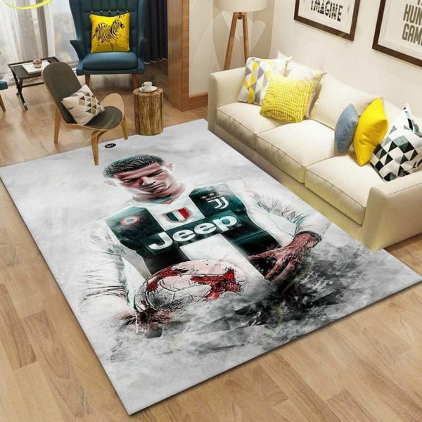 Cristiano Ronaldo Themes Rug, Football Player Rugs, Football-Themed Home Decor Carpets, Diverse Designs and Sizes 20