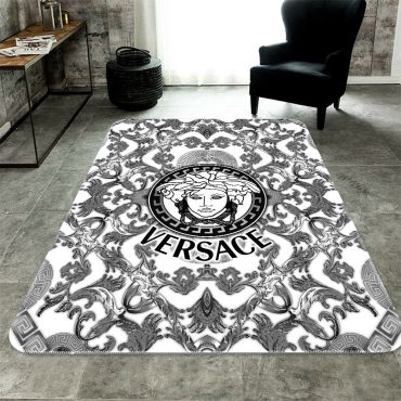 Dark logo Versace living room carpet and rug  Area Rug Decor room Carpet rugs carpet home rugs decor 3x5 4x6 5x8 5.2x 9 ft Non-Slip Carpet for Bedroom