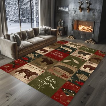 Deer rug Hunting Rug Deer Hunting Rugs Whitetail deer Hunting season Fishing rug Duck hunting Wild turkey hunting rug Carpet camouflage Bear carpet Rustic Carpet Cabin Rug for Home Décor 28