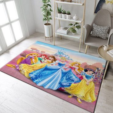 Disney princess rug, Disney-themed princess room carpets, Diverse designs and sizes 01