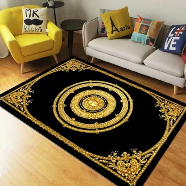 Goldy logo Versace living room carpet and rug  Area Rug Decor room Carpet rugs carpet home rugs decor 3x5 4x6 5x8 5.2x 9 ft Non-Slip Carpet for Bedroom