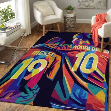 Rug Home Decor Lionel Messi Ronaldinho Sport Wpap Pop Art