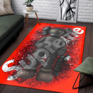 Supreme Kaws Rug Home Decor  Area Rug Decor room Carpet rugs carpet home rugs decor 3x5 4x6 5x8 5.2x 9 ft Non-Slip Carpet for Bedroom