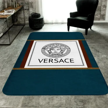 Luxury blue Versace living room carpet and rug  Area Rug Decor room Carpet rugs carpet home rugs decor 3x5 4x6 5x8 5.2x 9 ft Non-Slip Carpet for Bedroom