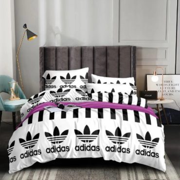 Adidas inspired Bedding Set Duvet Cover Luxury Brand Bedding SetsGift for Adidas Lover Diverse Design and Materials