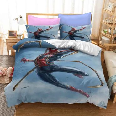 Avengers Spider-Man Superhero  Bedding Set Duvet Covers Bed Sheets Sets  Twin Full Queen King Size Diverse Design and Materials 01