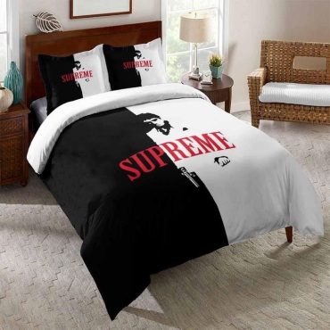 Black And White Supreme 3D Printed Bedding Sets Quilt Sets Diverse Design and Materials