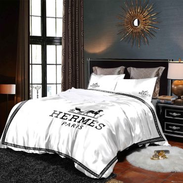Burberry Brand Bedding Set Duvet Cover Luxury Brand Bedding Sets Gift for Burberry Lover Diverse Design and Materials