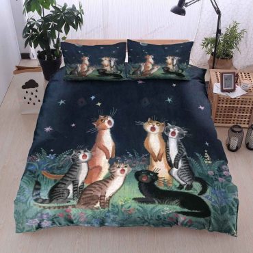 Cat Cotton Bed Sheets Spread Comforter Duvet Cover Bedding Sets Diverse Design and Materials 28
