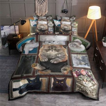 Cat Cotton Bed Sheets Spread Comforter Duvet Cover Bedding Sets Diverse Design and Materials 29