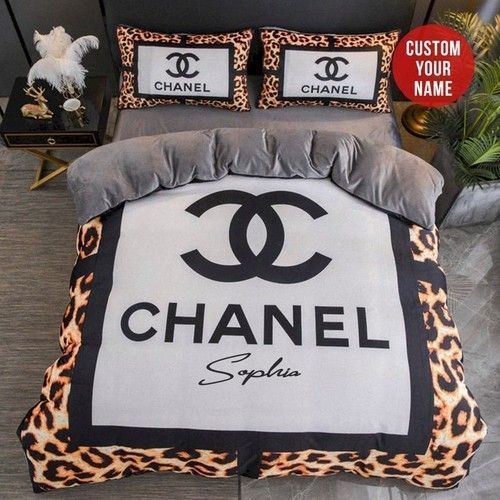 Chanel Luxury Bedding Sets Duvet Cover Bedroom Luxury Brand Bedding Diverse Design and Materials 01