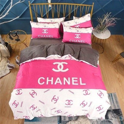Chanel Luxury Bedding Sets Duvet Cover Bedroom Luxury Brand Bedding Diverse Design and Materials 03