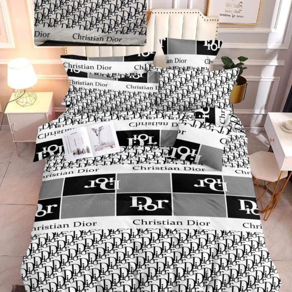 Christian Dior Bed Sheet Bedroom Decor Diverse Design and Materials