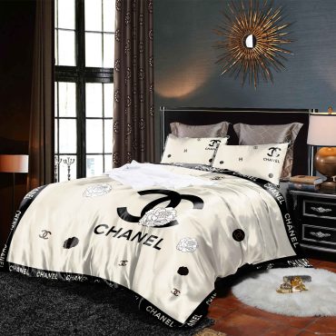 Coco Chanel Brand Bedding Set Duvet Cover Bedding Set Comfortable Bedding Set Home Decor Diverse Design and Materials