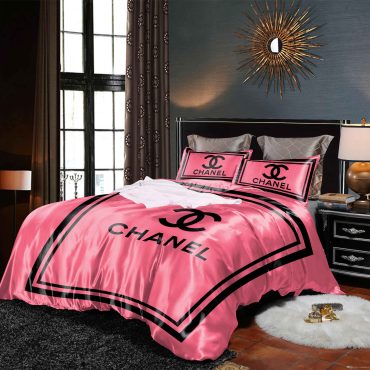 Coco Chanel Logo Brands Bedding Set Duvet Cover Luxury Brand Bedding Sets Home Decor Diverse Design and Materials