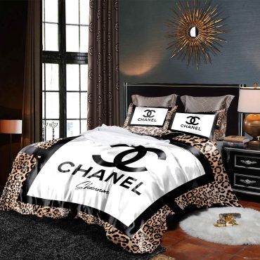 Coco Chanel Logo Brands Bedding Set Spread Comforter Duvet Cover Bedding Sets For Bedroom Diverse Design and Materials
