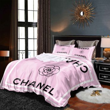 Coco Chanel Premium Bedding Set Duvet Cover Bedding Set Comfortable Bedding Set Home Decor Diverse Design and Materials