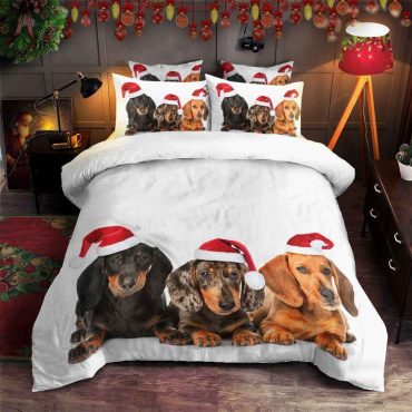 Dachshund Cotton Bed Sheets Spread Comforter Duvet Cover Bedding Sets Diverse Design and Materials 10