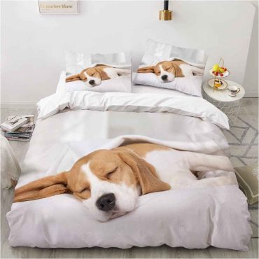 Duvet Cover Queen Size Yellow Beagle Adult Diverse Design and Materials