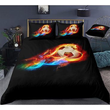 Football Bedding Set Bed Sheets Spread Comforter Duvet Cover Bedding Sets Diverse Design and Materials