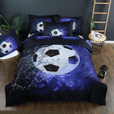 Football Bedding Set Cotton Bed Sheets Spread Comforter Duvet Cover Bedding Sets Diverse Design and Materials