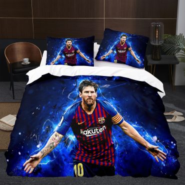 Football Bund Bedding Set, Teenager Bedding Piece Duvet Cover Set with Pillow Cases, Perfect Sports Bed Linen, Duvet Cover Set for Kids and AdultsDiverse Design and Materials