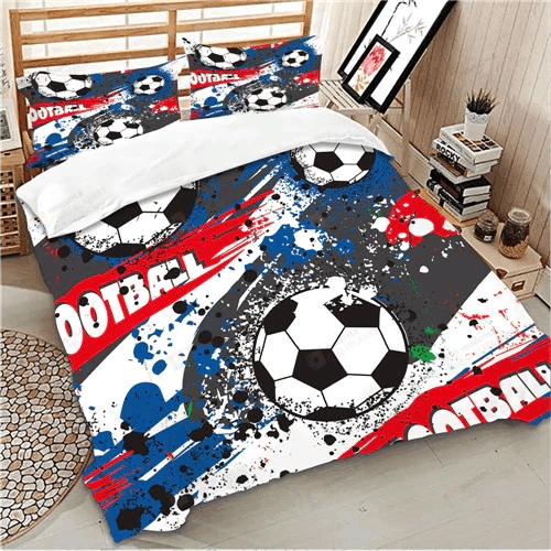 Football Cotton Bed Sheets Spread Comforter Duvet Cover Bedding Sets Diverse Design and Materials