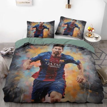 Football Messi CR7 Doona Duvet Cover Single Double Queen Bedding Set Diverse Design and Materials