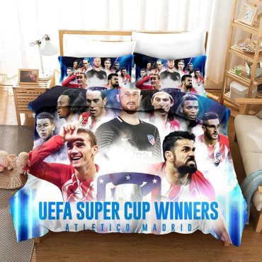 Football UEFA Champions League 9 Duvet Cover Pillowcase Bedding Sets Diverse Design and Materials