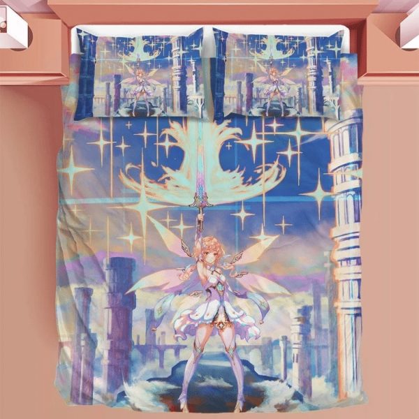 Genshin Impact Duvet Lumine Bedding Sets Comfortable Gift Quilt Bed Diverse Design and Materials