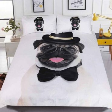 Gentleman Pug Bedding Set Diverse Design and Materials