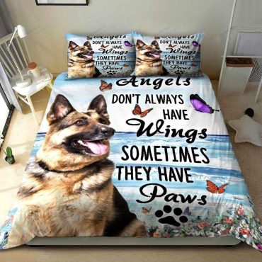 German Shepherd Bed Sheets Spread Duvet Cover Bedding Set  Diverse Design and Materials 01