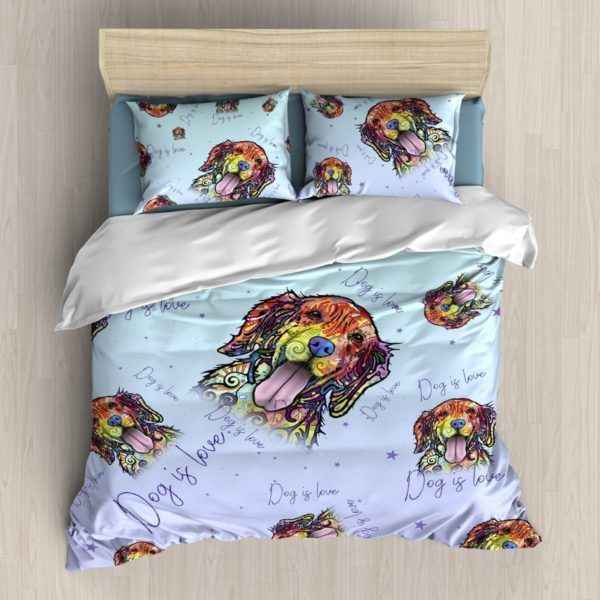 Golden Retriever Bedding Set 3Pcs 4Pcs Diverse Design and Materials