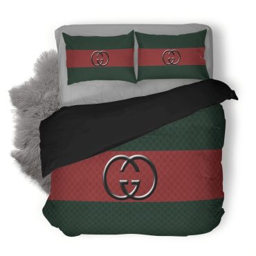 Gucci Logo 26 Duvet Cover Bedding Set Diverse Design and Materials