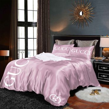 Gucci Logo Brands Bedding Set Spread Comforter Duvet Cover Bedding Sets Bedroom Decor Diverse Design and Materials