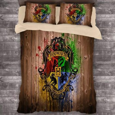 Harry Potter Hogwarts Duvet Case Quilt Cover Pillowcase Bedding Diverse Design and Materials 04